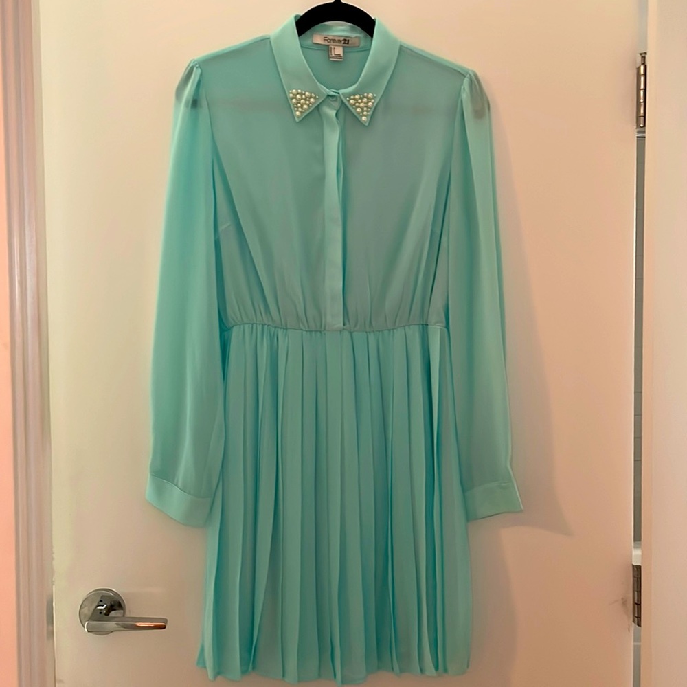 Forever 21 Seafoam Dress Size L